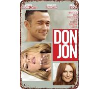 Plaque décorative en métal du film Don Jon pour salon, café, 30,5 x 20,3 cm