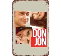 Plaque décorative en métal du film Don Jon pour salon, café, 30,5 x 20,3 cm