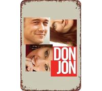 Plaque décorative en métal du film Don Jon pour salon, café, 30,5 x 20,3 cm