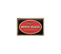 Plaque décorative en métal en relief 30 x 20 cm Moto Guzzi - Logo