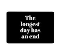 Plaque décorative en métal « The Longest Day Has An End » - Décoration murale pour garage, clôture, jardin - 20,3 x 30,5 cm