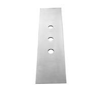 Plaque décorative Gessi à 3 trous pour Secur Box, montage sur banc carrelé, 01663147, Couleur: Chrome brossé