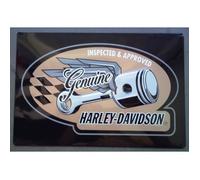 Plaque décorative - Harley Davidson - Piston volant - Métal - Vintage - 43 5 x 29 5 cm