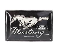 Plaque décorative métallique FORD MUSTANG - 20 x 30 cm