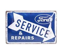 Plaque décorative métallique FORD SERVICE - 20 x 30 cm