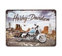 Plaque décorative métallique HARLEY DAVIDSON ARIZONA - 15 x 20 cm