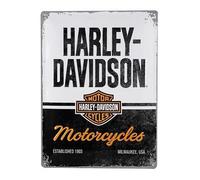 Plaque décorative métallique HARLEY DAVIDSON MOTORCYCLES - 30 x 40 cm