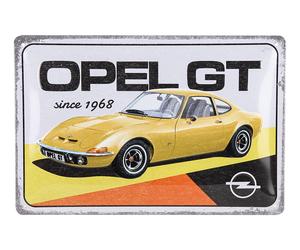 Plaque décorative métallique OPEL GT - 20 x 30 cm