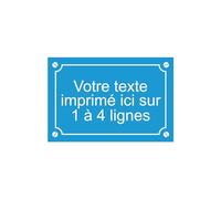 Plaque décorative personnalisée bleue claire pour utilisation intérieur ou extérieur - 30x20cm