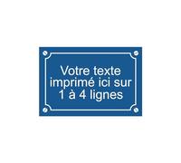 Plaque décorative personnalisée bleue foncée pour utilisation intérieur ou extérieur - 30x20cm