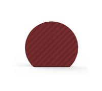 Plaque décorative pour composteur - ondulée et ronde - rouge brun
