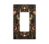 Plaque décorative pour interrupteur baroque à bascule simple, motif papillon de nuit rétro pour cuisine, salle de bain, décoration vintage