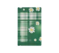 Plaque décorative pour interrupteur et prise de courant Vert Buffalo Plaid Daisy Egg