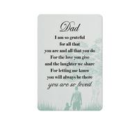 Plaque décorative rustique en métal « Papa », affiche « Papa, je te suis si reconnaissant pour tout ça », cadeau de Noël touchant pour papa, à accrocher dans la maison, la chambre ou le salon (20 x