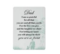 Plaque décorative rustique en métal « Papa », affiche « Papa, je te suis si reconnaissant pour tout ça », cadeau de Noël touchant pour papa, à accrocher dans la maison, la chambre ou le salon (30 x