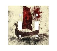 Plaque décorative vintage Viking pour interrupteur 2 interrupteurs à double bascule, façade électrique pour chambre à coucher, salle de bain, esthétique de taille standard