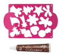 Plaque découpoirs à biscuits Noël + 1 Stylo chocolat -