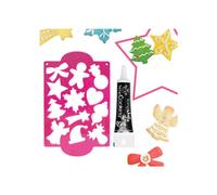 Plaque découpoirs à biscuits Noël + Stylo de glaçage noir Scrapcooking