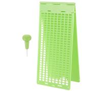 Plaque D'écriture Braille en Plastique 1 Set 30 Cellules, Stylet | Ardoise Écriture Braille, Plaque Braille Plastique, Rentrée Scolaire pour Aveugles, Légère Vert Clair