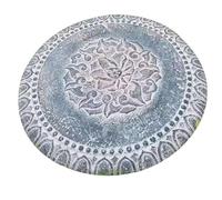 Plaque D'égout en Pierre Sculptée, Antidérapante et Durable, Idéale pour Les Cours et Jardins, Esthétique et Utilisable Comme Pas Japonais