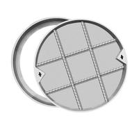 Plaque d'égout, Plaque d'égout Ronde Robuste - Conception encastrée Invisible pour Fosse septique, Couvercle de Fosse à eaux usées, Solution Durable pour chaussées et parkings (D50cm/19.7in)