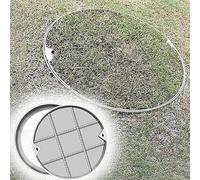 Plaque d'égout Ronde en Acier Robuste avec Crochet, Remplacement Durable pour Fosse septique, idéale pour Cour, Jardin et allée.