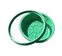 Plaque d'égout transparente en acier inoxydable encastrée avec cadre carré robuste et invisible pour fosse septique, durable et encastrée avec base - Couvercle d'inspection des canalisations