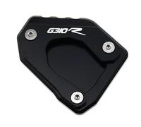 Plaque d'élargissement Béquilles Coussin De Béquille Latérale De Moto pour BMW G310R G310R G310R 2017 2018 2019 E Plaque De Béquille Extension De Béquille Latérale.(Noir)