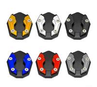 Plaque d'élargissement de béquille latérale en aluminium pour scooter Nmax Moto avec finition anodisée en or, rouge, noir, argent, options pour un stationnement stable sur sol mou, sable boueux (bleu)