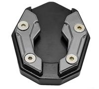 Plaque d'élargissement de béquille latérale en aluminium pour scooter Nmax Moto avec finition anodisée en or, rouge, noir, argent options pour un stationnement stable sur sol mou, sable boue (titane)