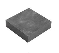 Plaque d'électrode de graphite, Plaques de graphite EDM électrode matière première pureté 99,9% 4 pièces gris 3,88x1,9x0,32 pouces