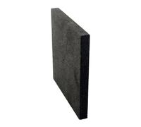 Plaque d'électrode en carbone noir 100 x 100 x 10 mm, bloc conducteur carré for traitement industriel, 1 pièce