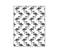 Plaque d'Embossage 10X15 cm Flamant Rose