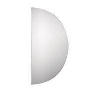 Plaque demi lune aluminium argent 300x150mm épaisseur 10/10 - DUVAL - 11-0102-1620