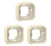 plaque d'encastrement - 1 poste - beige - legrand plexo 069890l (Lot de 3)