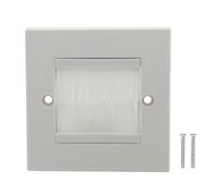 Plaque d'entrée de câble murale simple pour prise de câble