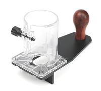 Plaque d'équilibrage pour défonceuse |Guide de défonceuse 65 mm pour arrondir, chanfreiner et rainurer les périmètres |Base en alliage d'aluminium et polyéthylène CNC |Outil pour