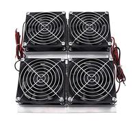 Plaque deRéfrigération semi-conducteur avec le ventilateur, Refroidisseur thermoélectrique de Peltier DIY Système de refroidissement 12 v