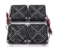 Plaque deRéfrigération semi-conducteur avec le ventilateur, Refroidisseur thermoélectrique de Peltier DIY Système de refroidissement 12 v