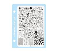 Plaque d'estampage à thème rapide avec 10 motifs pour la productivité des salons de beauté - Plaque d'estampage en acier inoxydable - Motif cheval