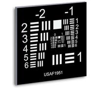Plaque D'étalonnage Pour Objectifs D'appareil Photo, Mire De Test Pour Microscope Optique 3 Pouces, Précision ±5 Μm, Distribution Lumineuse Uniforme Pour L'inspection Visuelle(Black)
