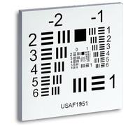 Plaque D'étalonnage Pour Objectifs D'appareil Photo, Mire De Test Pour Microscope Optique 3 Pouces, Précision ±5 Μm, Distribution Lumineuse Uniforme Pour L'inspection Visuelle(White)