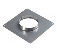 Plaque d'étanchéité inox - 350 x 350 mm - diamètre 155 x 161 mm TEN