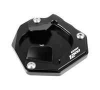 Plaque D'extension De Béquille Extension Latérale CNC Moto pour XT1200Z XT1200ZE Super Tenere 1200(Black-with Logo)