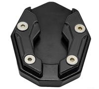 Plaque d'extension de béquille latérale en aluminium pour trottinette NMAX pour une meilleure stabilité sur asphalte souple (noir)