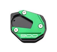 Plaque D'extension De Support Latéral CNC pour Moto Capuchon De Valve De Pneu Agrandi pour Kawasaki Z900 Z900RS Z900SE 2017-2024(Green)