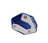 Plaque D'extension De Support Latéral De Pied De Moto En Alliage D'aluminium Pour Y&amaha MT-07 2014-2024 MT-09 2015-2024(Blu)