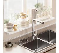 Plaque d'extension magnétique pour rebord de fenêtre de cuisine en acier au carbone 40,1 cm/50 cm/59,9 cm Blanc Solution d'économie d'espace pour cuisine