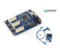 Plaque d'extension pour convertir un port PCI Express x1 vers 3 ports PCIe x1 avec Chipset PLX