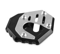 Plaque D'extension Support CNC Moto Coussin D'agrandissement Béquille Latérale Pour Honda Pour Africa Twin XRV750 RD07 XRV 750(Black)